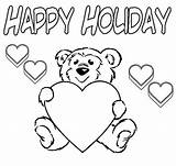 Coloring Holiday Pages Happy Holidays Animals Festive Color Printable Getcolorings sketch template