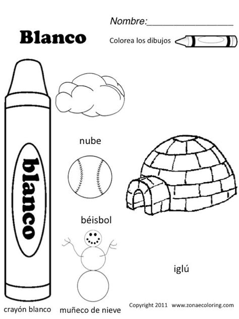spanish coloring worksheets  teaching homeschool