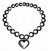 Necklace Coloring Pearl Clipart Heart Clip Jewelry Cliparts Jewellery Valentine Necklaces Pages Pearls Kids Library Print Piece Printable Colouring Drawings sketch template