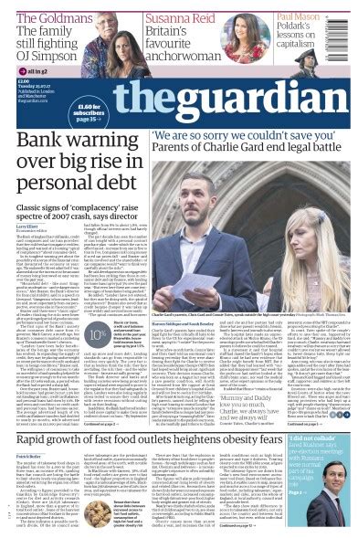 guardian uk front page   july  paperboy  newspapers