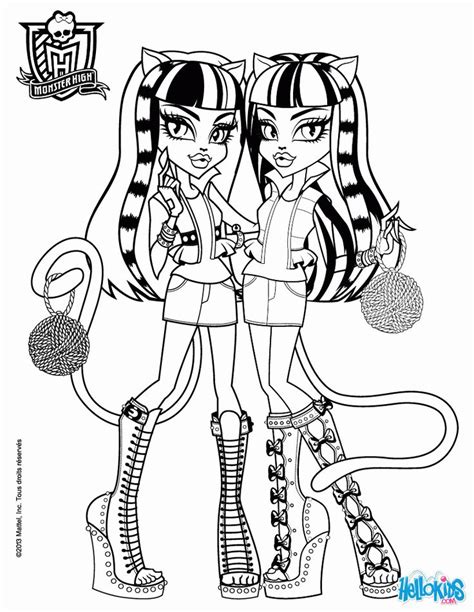 print  amazing coloring page monster high coloring