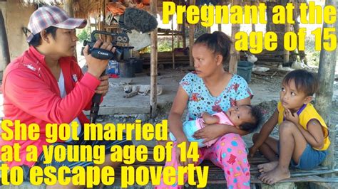 a beautiful filipina who got pregnant at the age of 15 got married to