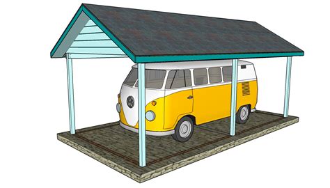 attached carport plans myoutdoorplans  woodworking
