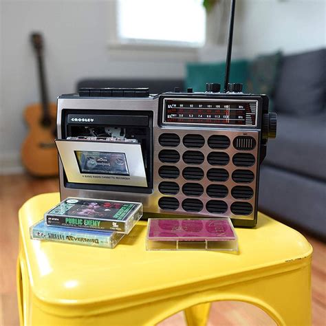 retro style cassette player  plays   usb  sd card