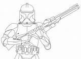 Clone Trooper Coloring Pages sketch template