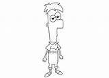 Ferb Pages Coloring sketch template