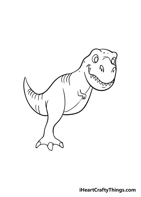 rex drawing   draw  rex step  step