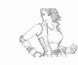 Tekken Asuka Kazama Character sketch template