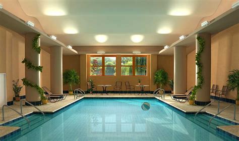 cozy private indoor swimming pool  interior ideas