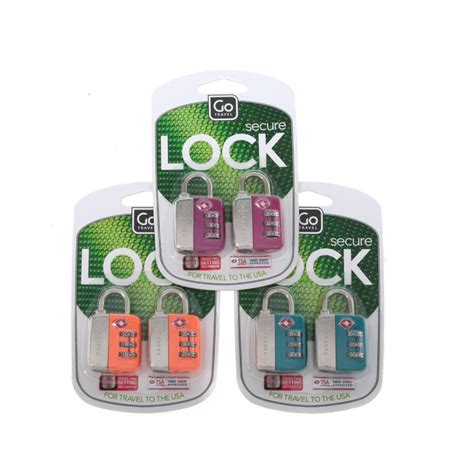 travel combination lock pack