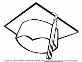 Graduation Coloring Cap Hat Drawing Pages Outline Clip Diploma Drawings Printable Clipart Colouring Cliparts Color Gif Draw Template Easy Clipartbest sketch template