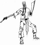 Pirate Skeleton Getdrawings Drawing sketch template