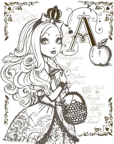 Top 10 Ever After High Coloring Pages Heart Coloring Pages Coloring