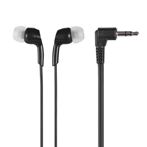 ear headphones wired earphones earbuds mm plug  smartphone pc laptop tablet black