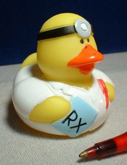 Doctor Rubber Ducky With Presrciption Pad