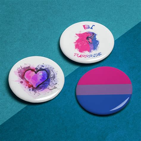 Lgbtq Bisexual Pride Pin Badges 25mm Pin Badge Bisexual Etsy