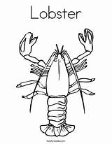 Lobster Coloring Outline Template Pages Print Kids Fish Twistynoodle Templates Favorites Login Add Wikiclipart Getdrawings Noodle Twisty Change Imgarcade Animal sketch template