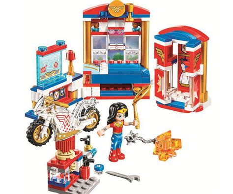 wonder woman dorm dc superhero sets lego compatible toy