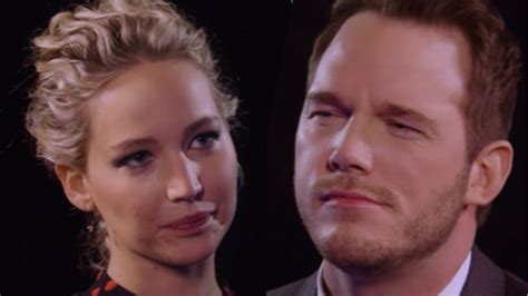 jennifer lawrence chris pratt end interview after sex question