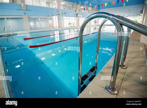 inerior  pool  ladder   lanes stock photo alamy