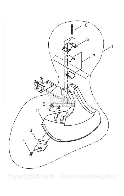 shindaiwa  parts diagram  debris shield