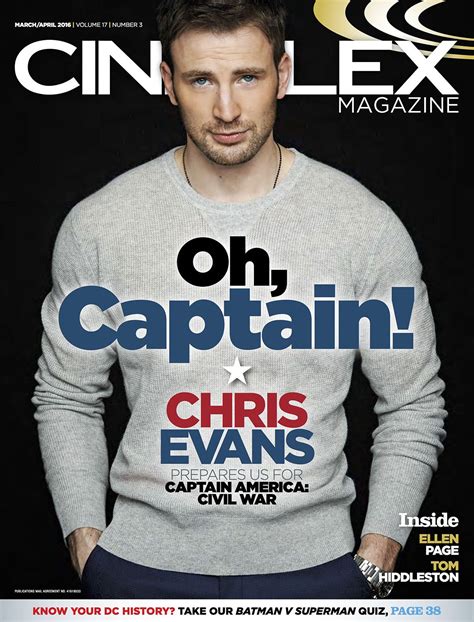 Interview With Chris Evans In Cineplex Magazine Chris
