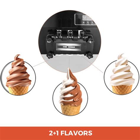 Máquina De Helado Suave 20 28l H 2200w Pantalla Lcd Ice Cream Machin