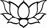 Lotus Colouring Painting Clipart Clip Designs sketch template