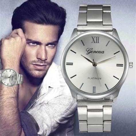 fashion women  men super stainless steel analog quartz wrist watches  men clock relogio