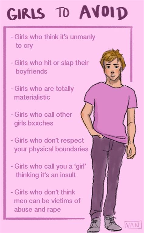 Girls To Avoid Feminism Dating Advice Funny Dating Memes