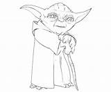 Yoda Wars Getdrawings Meister Lightsaber Ausmalbild Kleurplaat Coloringpages Kleurplaten sketch template