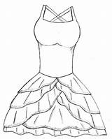 Dress sketch template