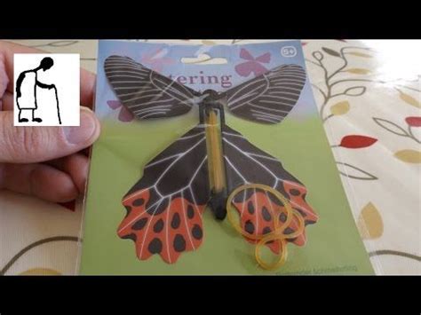 lets fly  rubber band powered fluttering butterfly toy diy science rubber bands diy toys