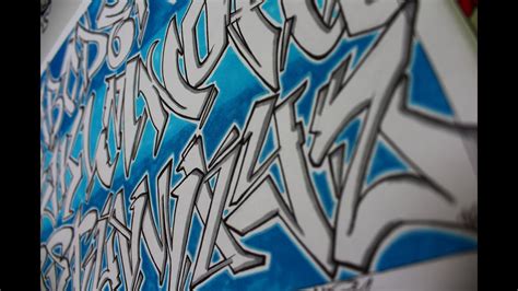 Abecedario Graffiti En Papel Todas Las Letras Youtube