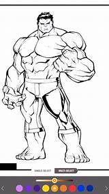 Marvel Hulk Visit Coloring Drawing Superheroes sketch template