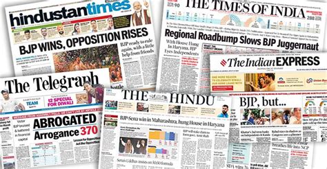 bjp   english newspapers reported maharashtra haryana
