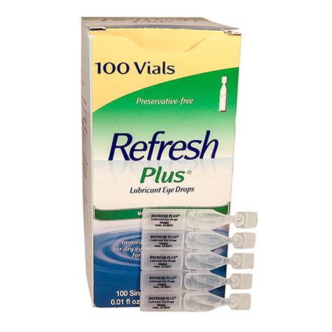 Refresh Plus Eye Drops 0 01 Oz Vial 100 Per Box Normed