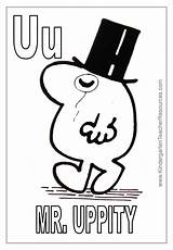 Coloring Mr Men Pages Uppity Show Letter Clipart Tall Library Popular sketch template