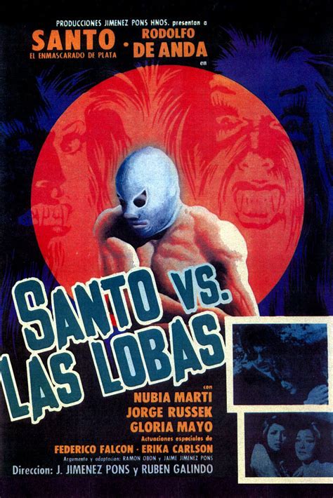 lucha libre cartel de cine santo vs las lobas lucha