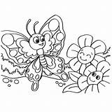 Kolorowanki Motylek Kwiaty Kolorowanka Motyle Kwiatki Farfalla Papillon Druku Vectorstock Butterflies Drukowania sketch template