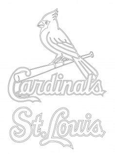 fredbird coloring pages central division national league st