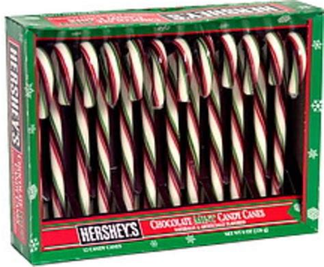 Hersheys Chocolate Mint Candy Canes 8 Oz Nutrition Information Innit
