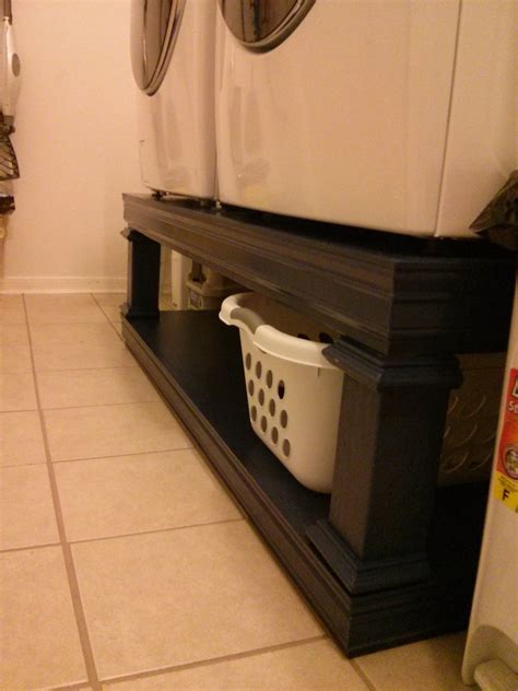 ana white washer dryer stand diy projects
