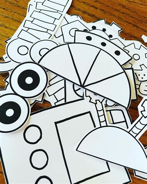 build  robot craft  kids  printable  hollydog blog