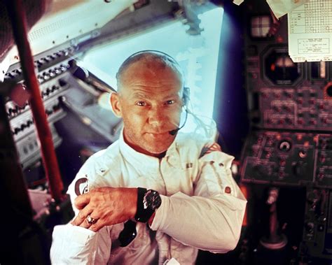 astronaut buzz aldrin in the apollo 11 lunar module nasa