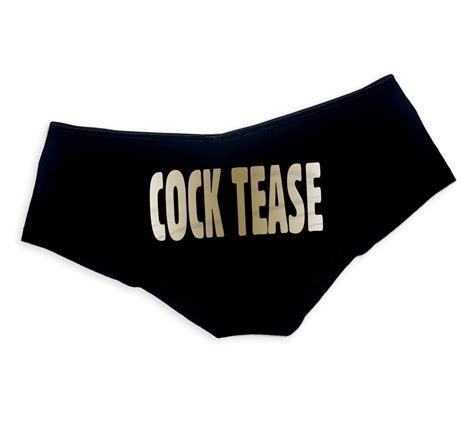 Cock Tease Panties Funny Sexy Slutty Panties Booty Bachelorette Party