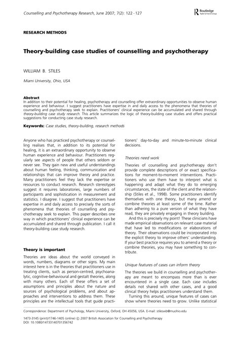 case study template psychotherapy  therapy case history
