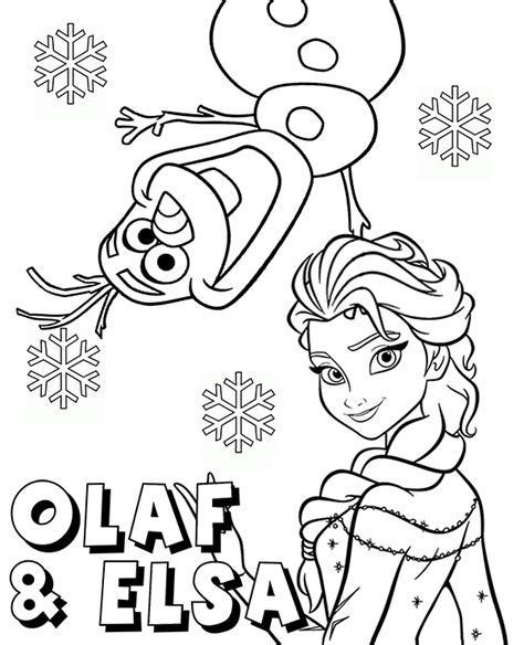 olaf elsa coloring pages frozen topcoloringpagesnet