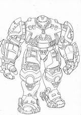 Hulkbuster Buster sketch template