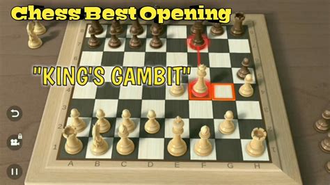 chess best opening kings gambit youtube